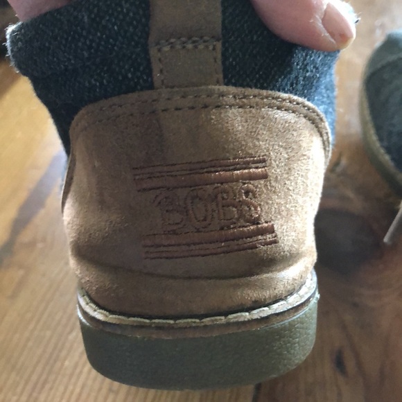 Bobs Memory Foam Gray Laced Booties-6.5W - Picture 3 of 7